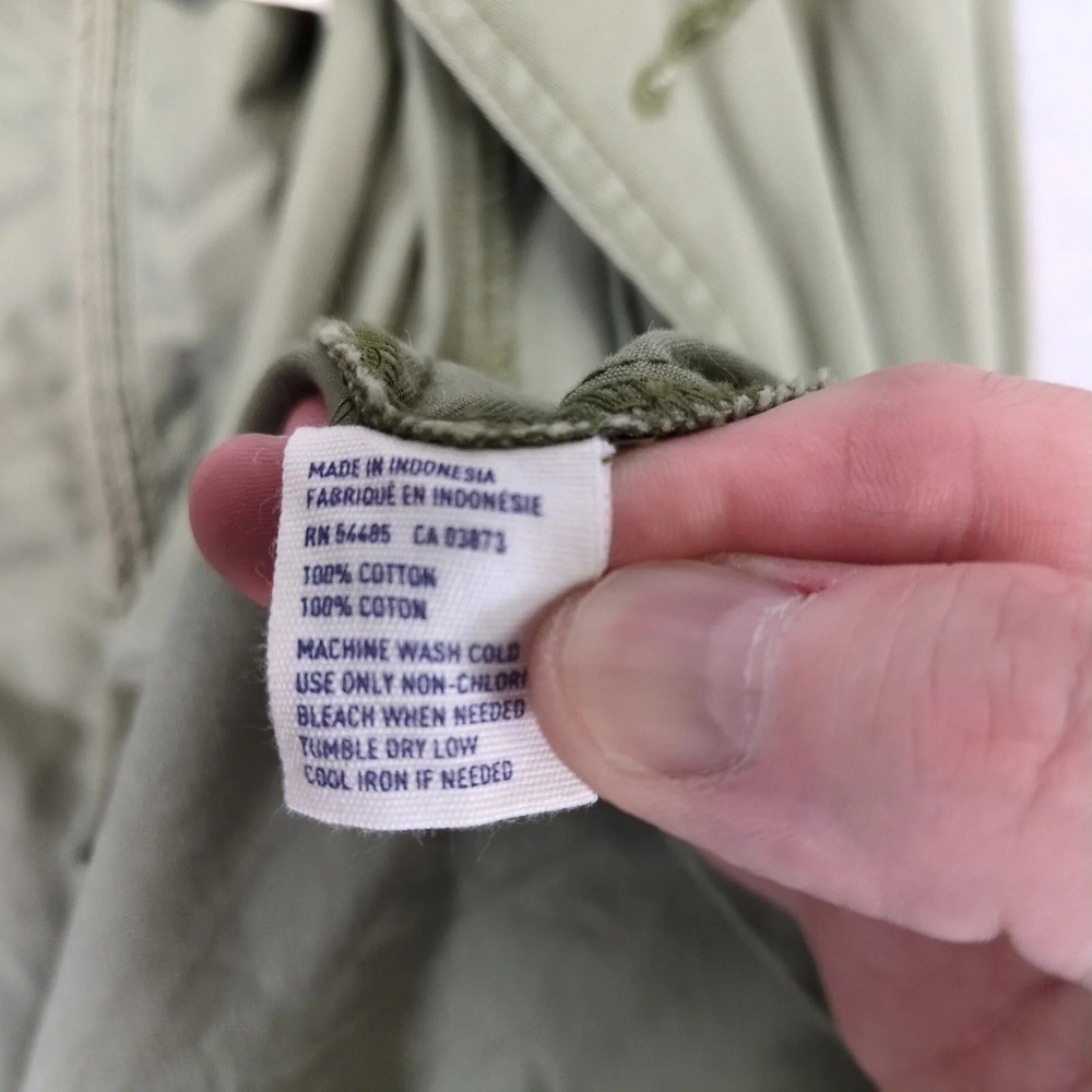 American Eagle Olive Double Breasted Trench Coat Womens M Belted AEO Grunge Chic - Picture 6 of 8